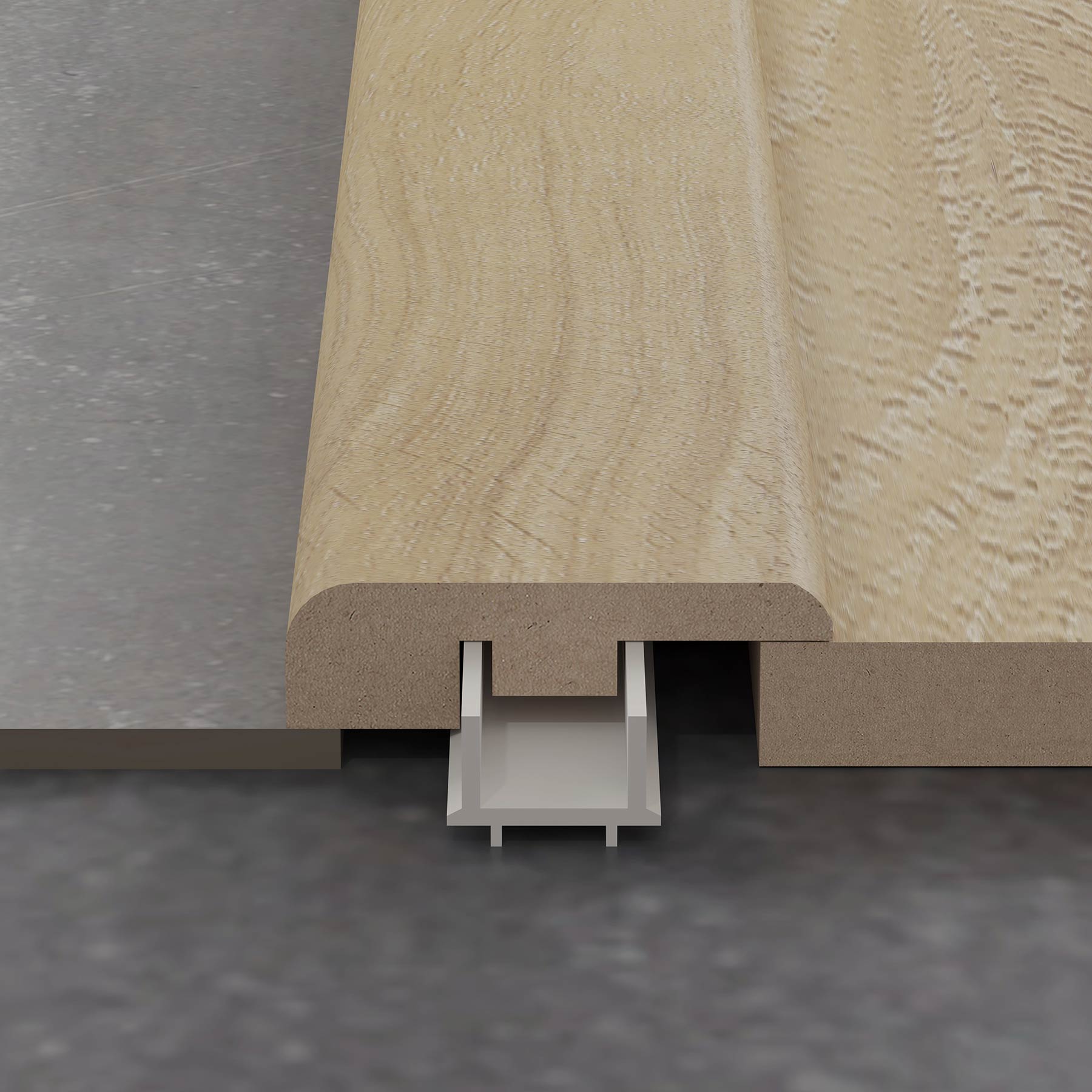 Warm Sand Oak 1.2m End Profile