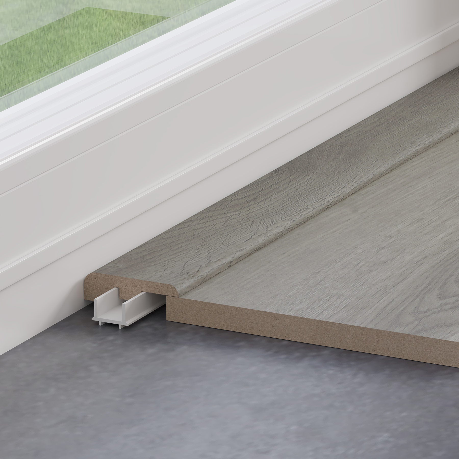 Warm Pewter 1.2m End Profile