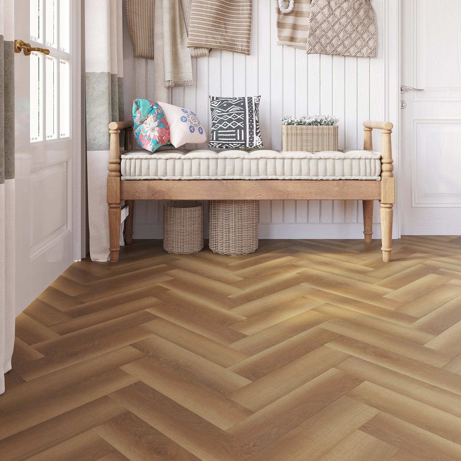 Smoked Chestnut 14mm Herringbone