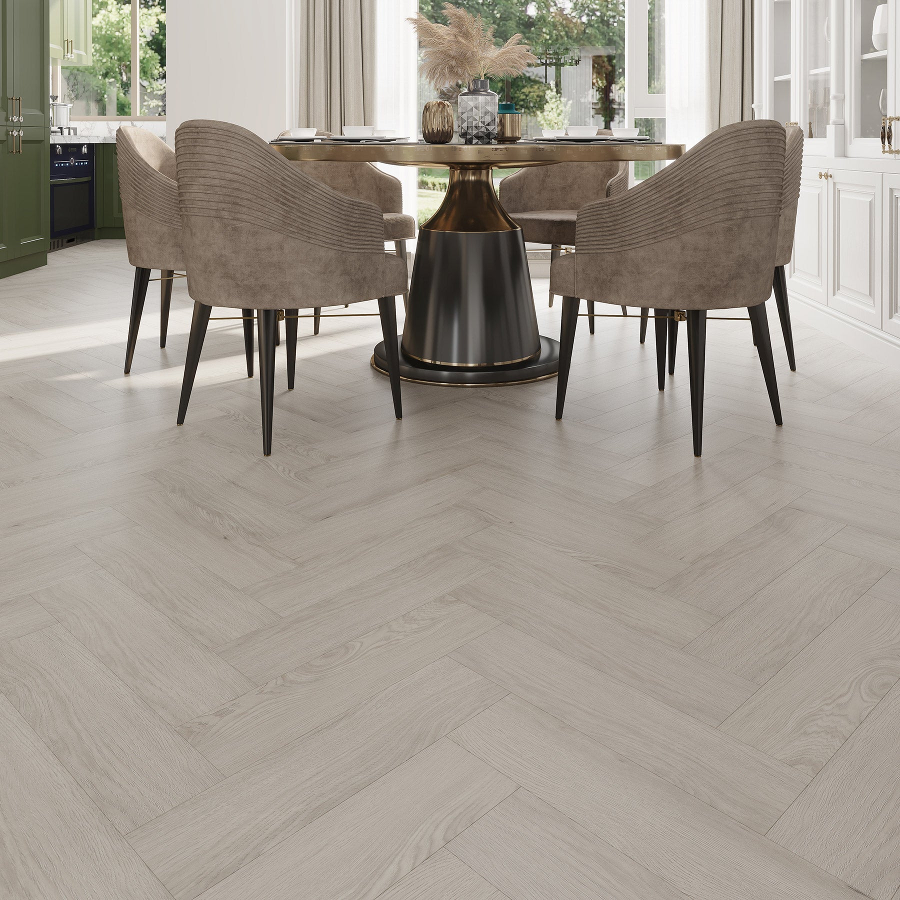 Silver Birch 14mm Herringbone