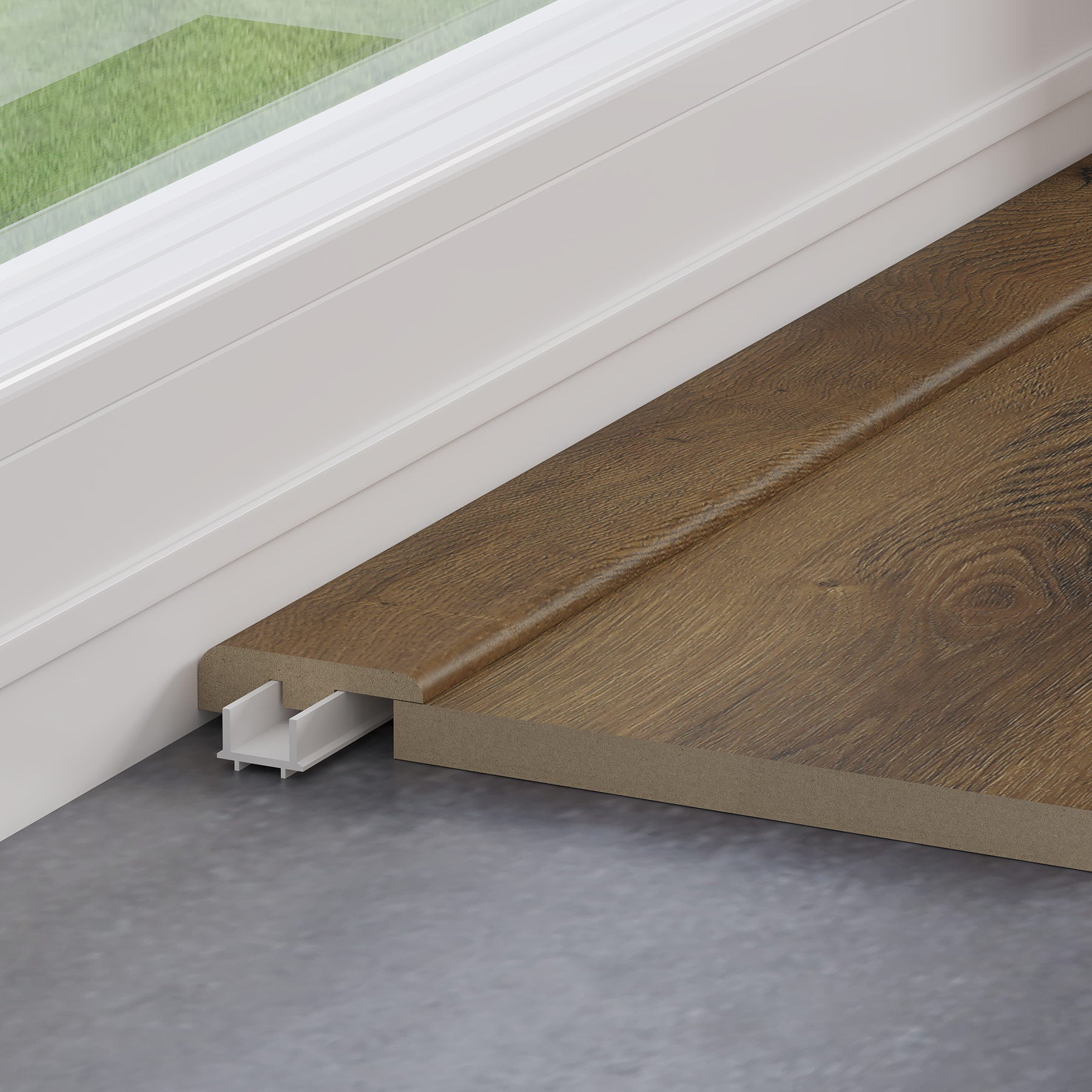 Amberwood Oak 1.2m End Profile