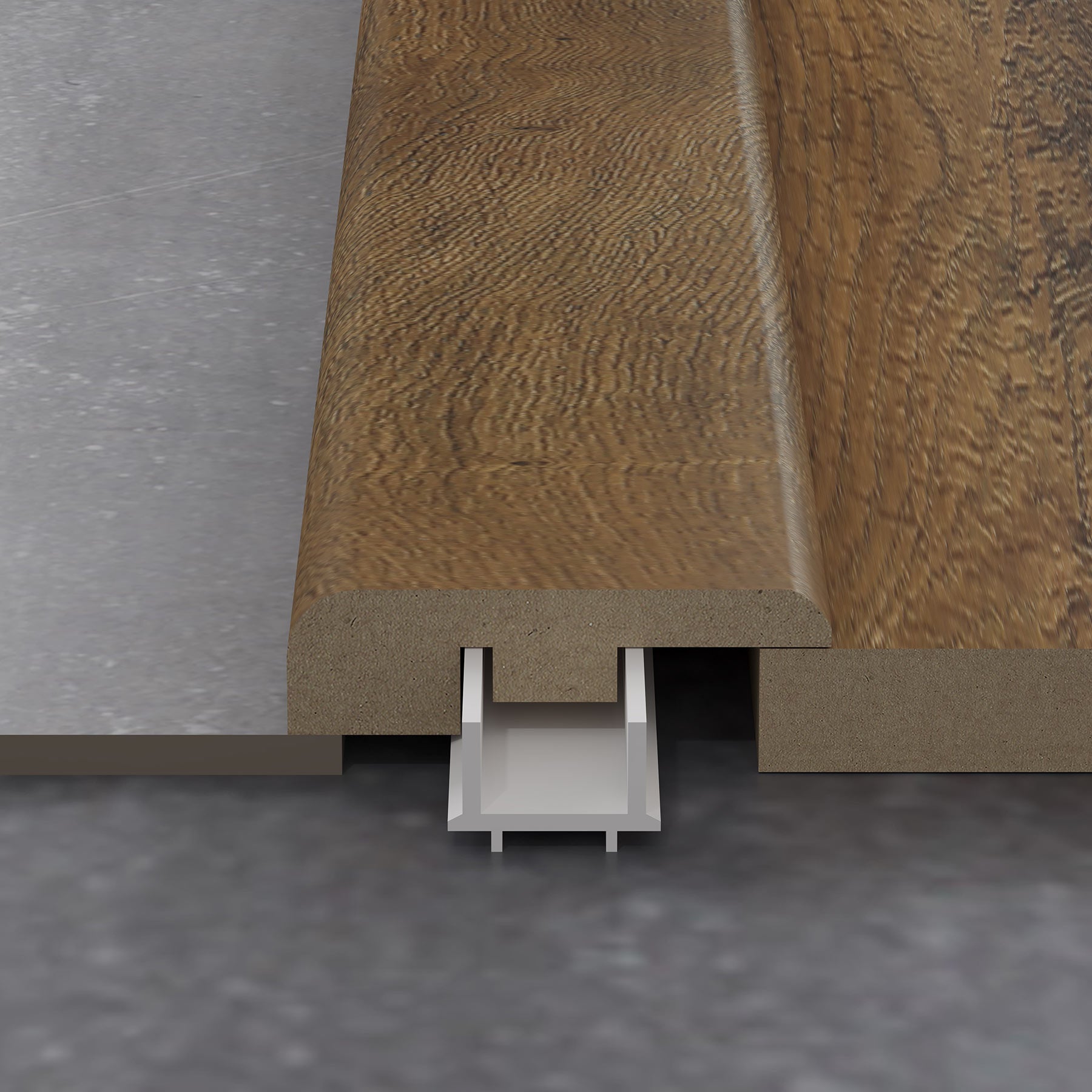 Amberwood Oak 1.2m End Profile
