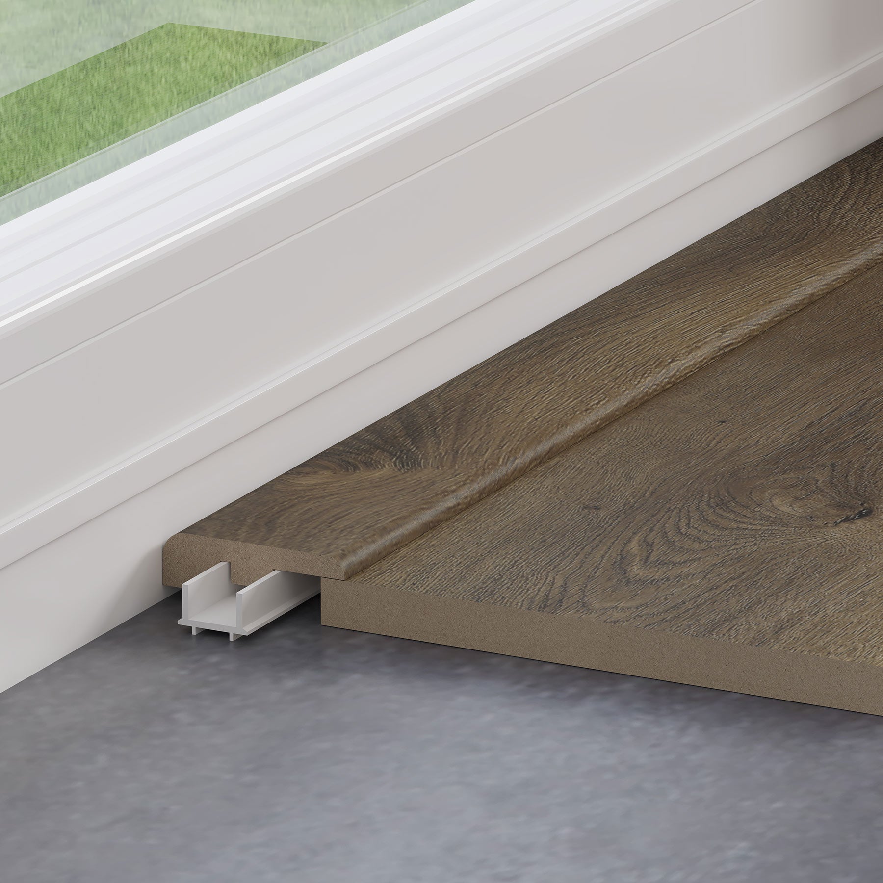 Driftwood Oak 1.2m End Profile