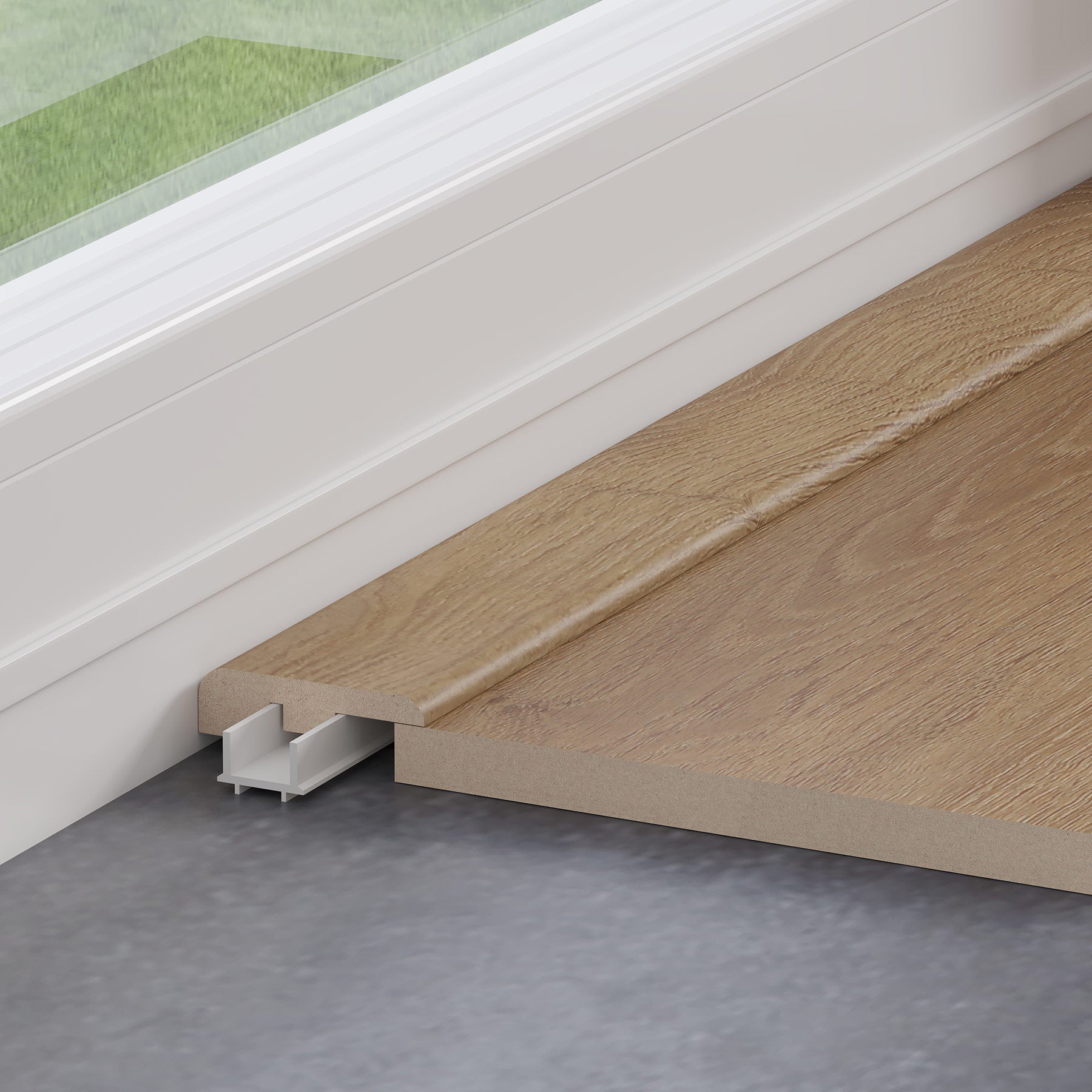 Rich Toffee Oak 1.2m End Profile