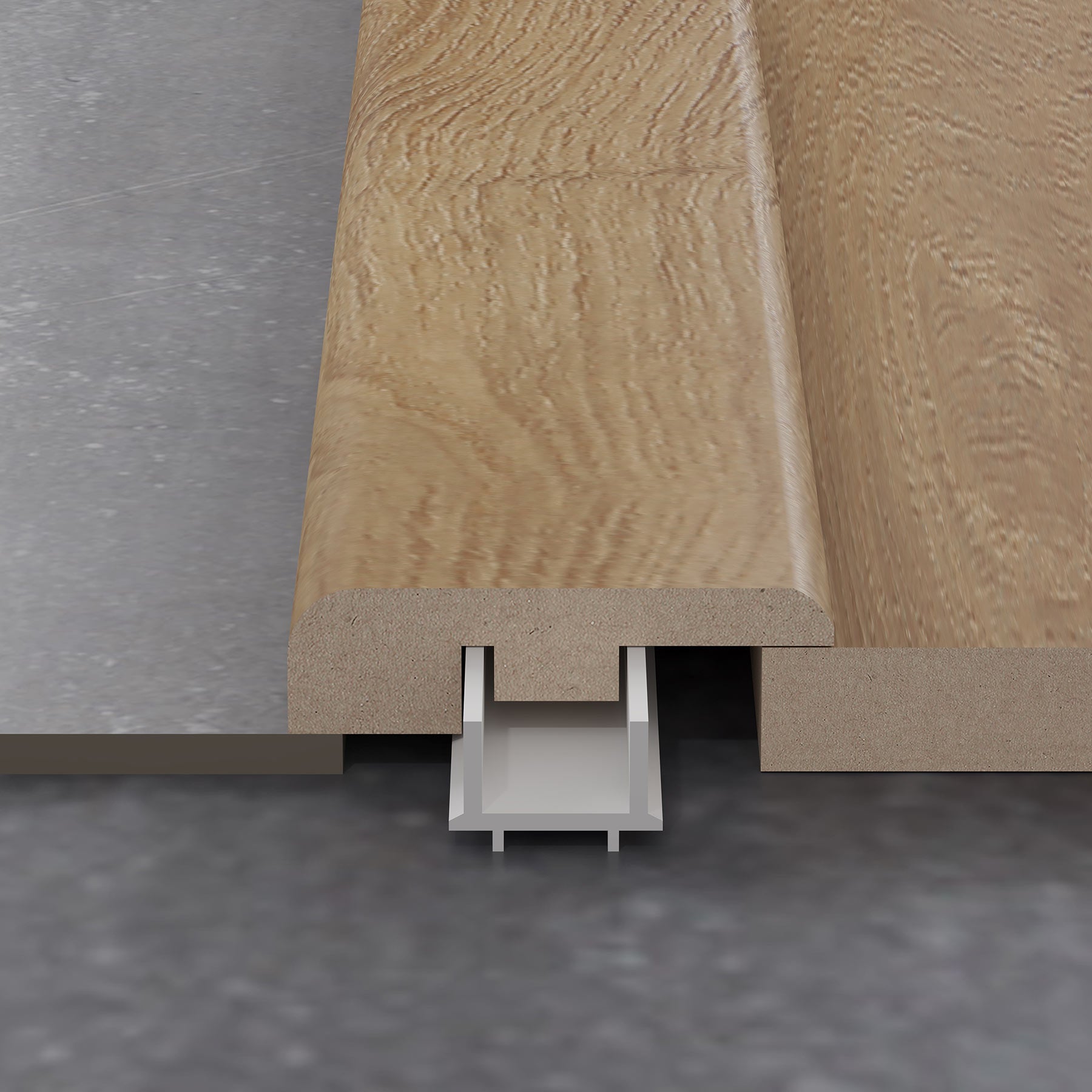Rich Toffee Oak 1.2m End Profile