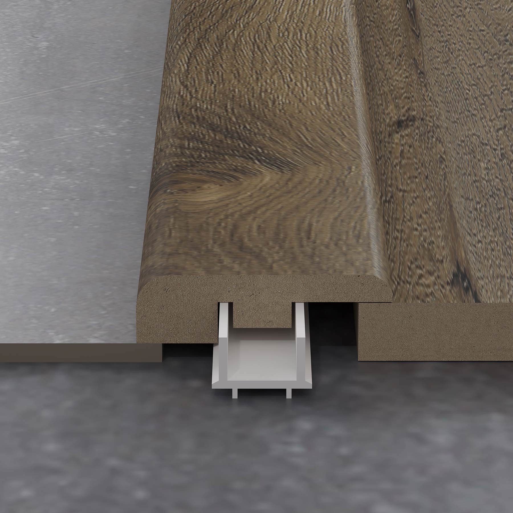 Driftwood Oak 1.2m End Profile