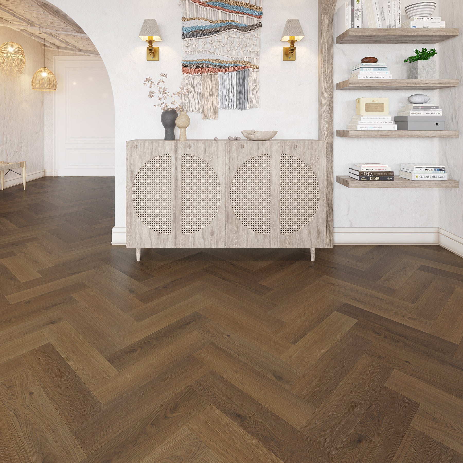 Castanea Nut 14mm Herringbone