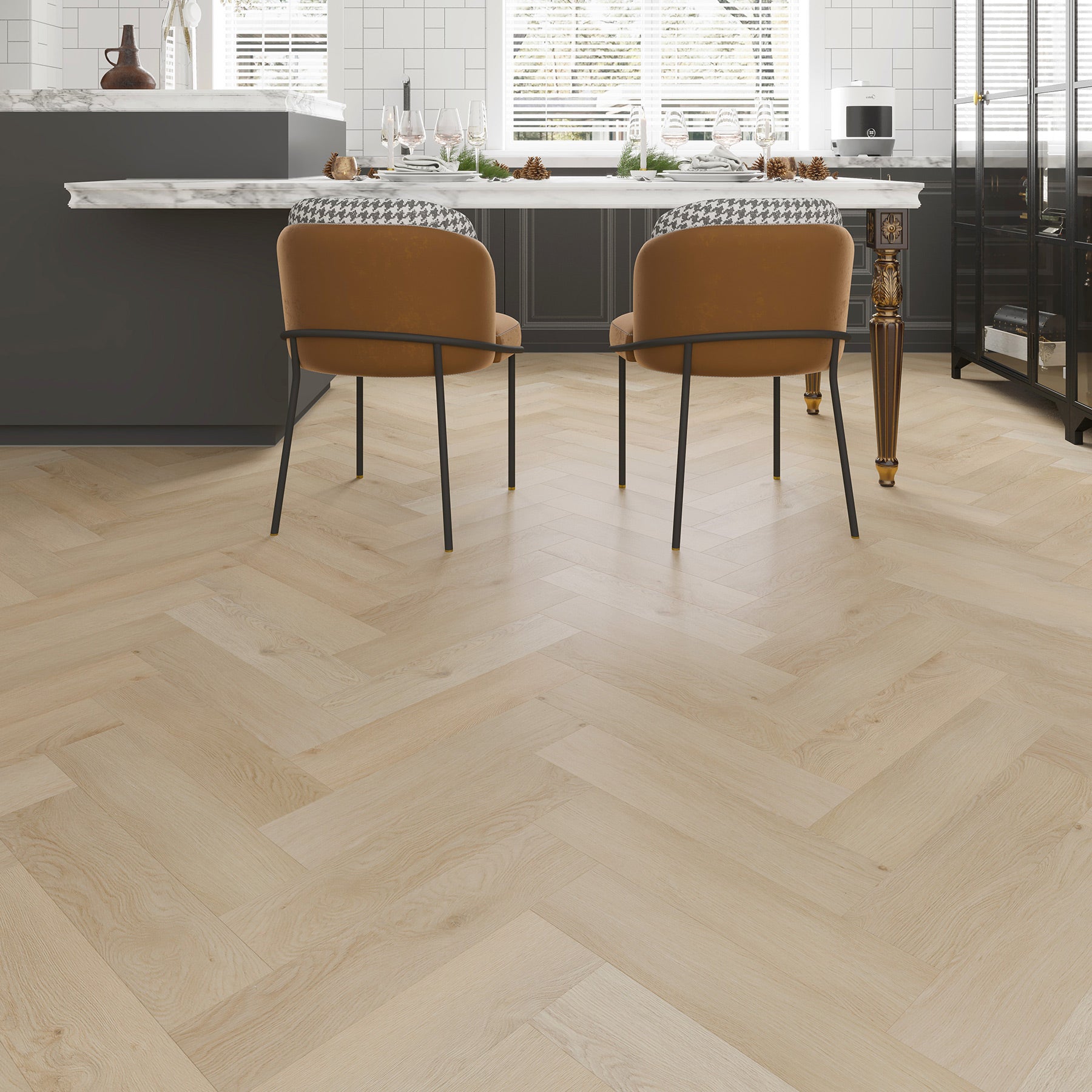 Whistling Palm Herringbone