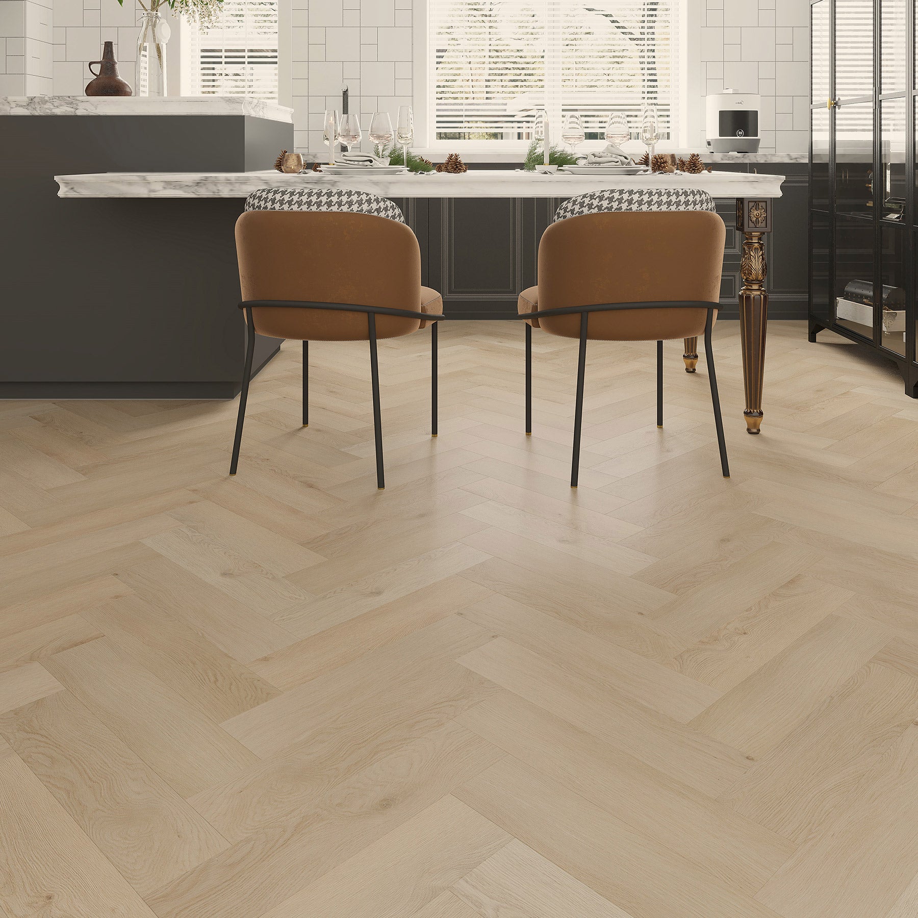 Whistling Palm Herringbone