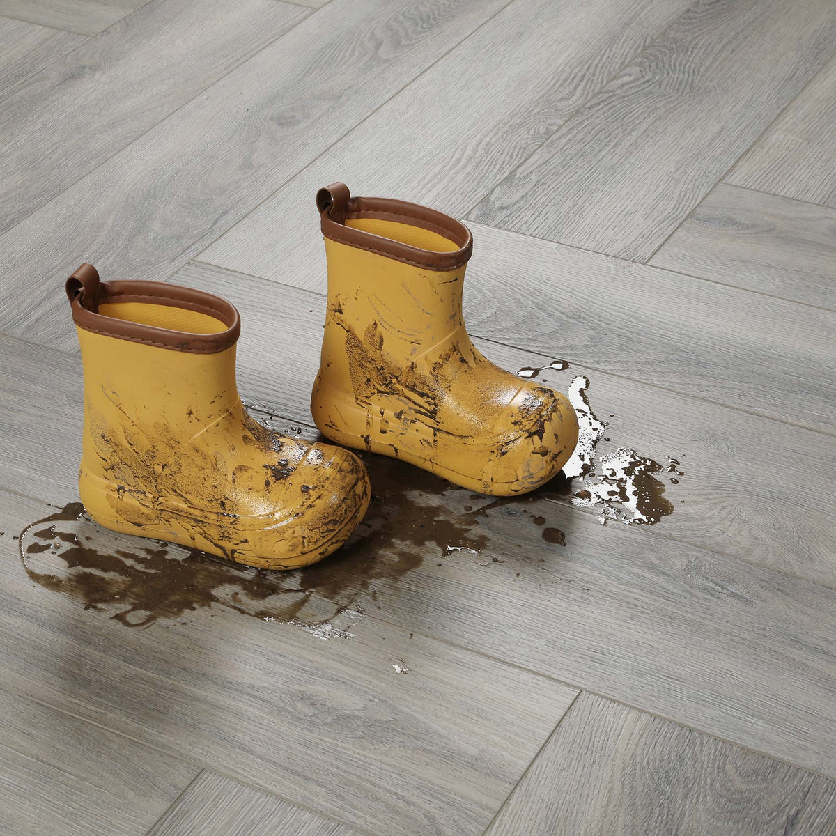 Nimbus Sky Herringbone Waterproof Luxury Vinyl Flooring