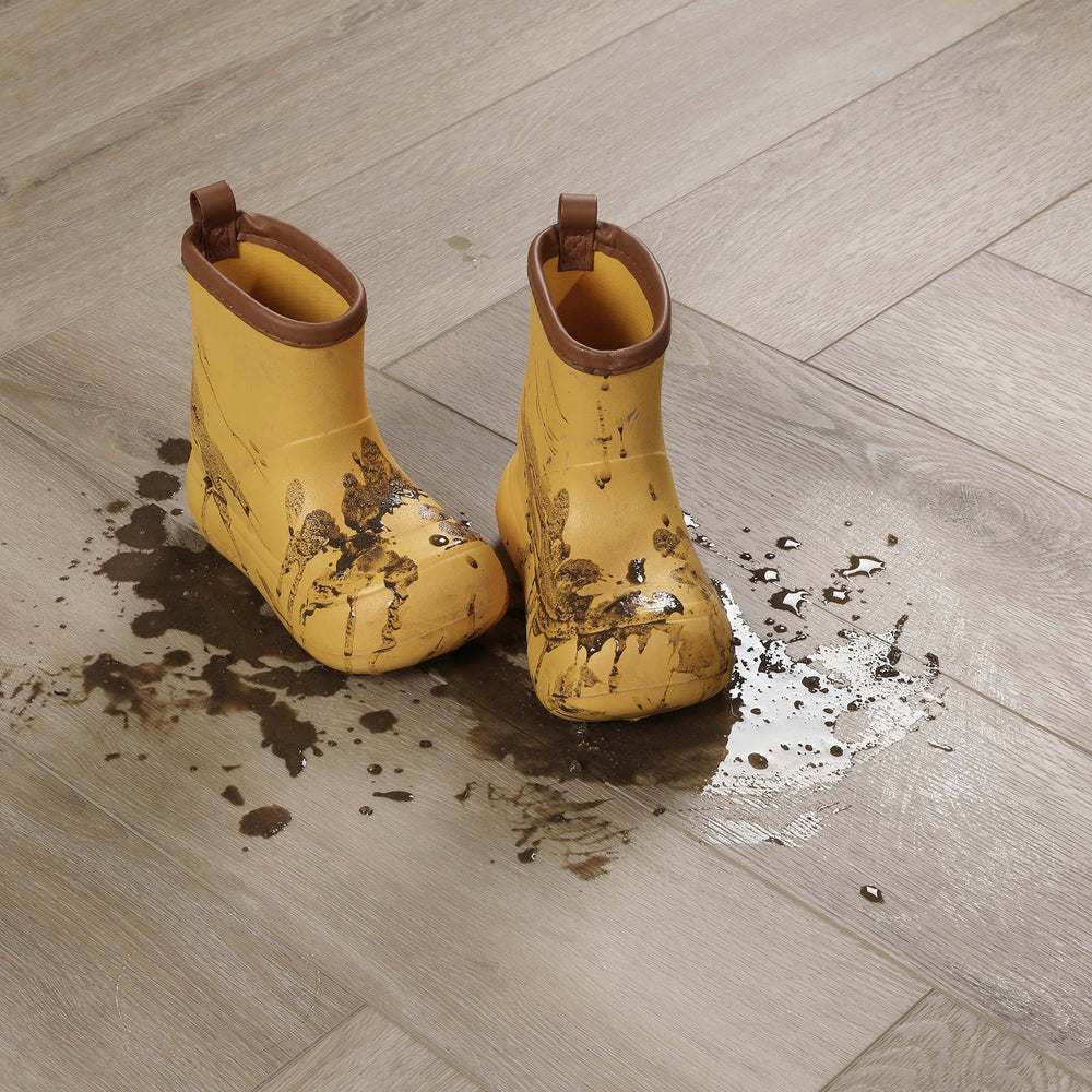 Date Palm Herringbone Waterproof Luxury Vinyl Flooring