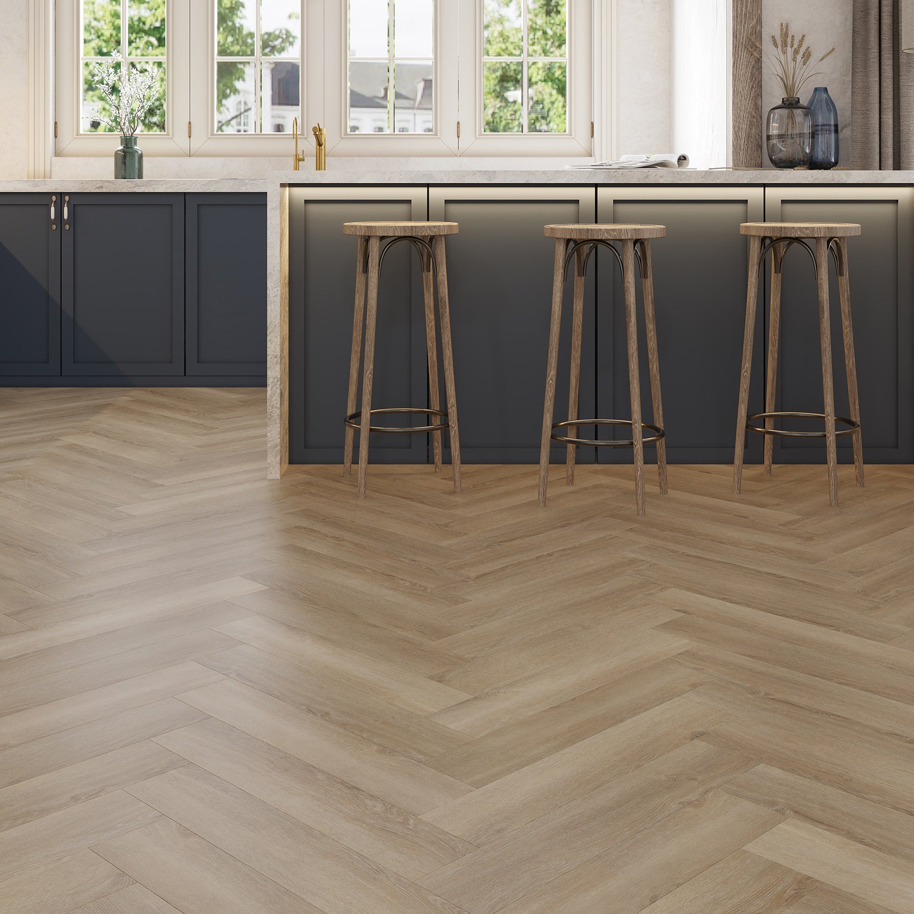Date Palm Herringbone