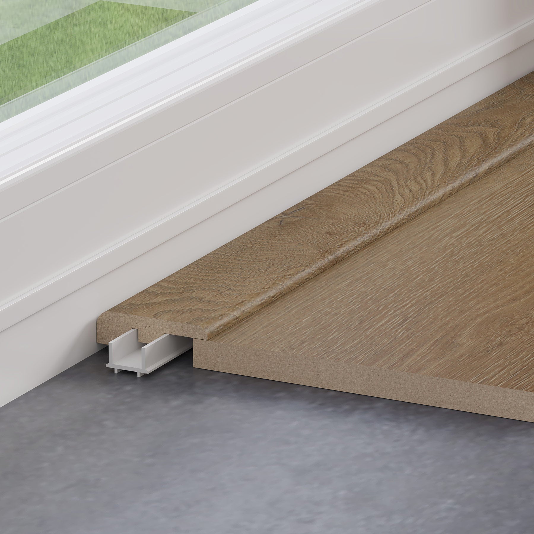Fumed Oak 1.2m End Profile